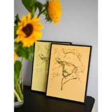 Vincent van Gogh 2 | Letterhead Gold prints | geel