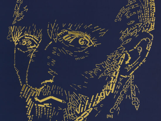 detail Vincent van Gogh 3 | Letterhead Gold prints | Dark Denim