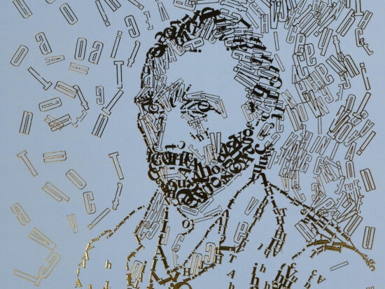 detail Vincent van Gogh 4 | Letterhead Gold prints | Baby Blue