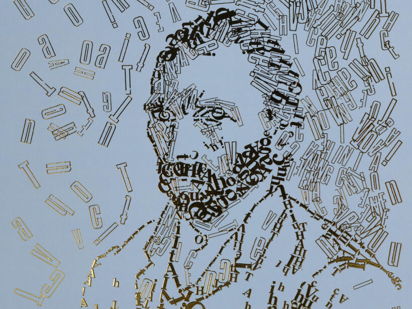 detail Vincent van Gogh 4 | Letterhead Gold prints | Baby Blue
