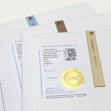 Vincent van Gogh 4 | Letterhead Gold prints | envelop + certificaat