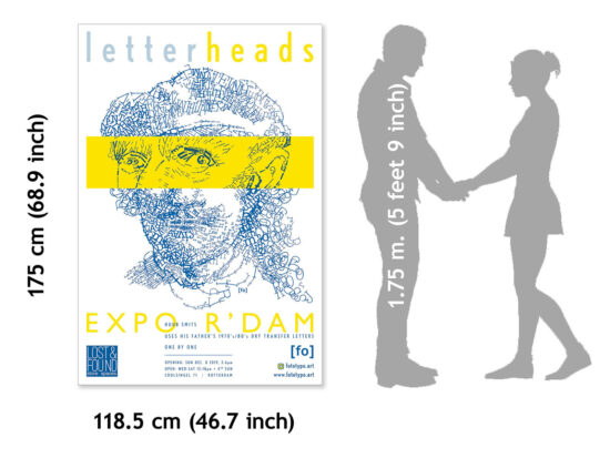 Vincent van Gogh / Rembrandt | Letterhead XXL poster