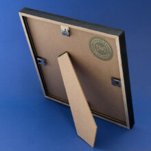 massief houten lijst | matzwart