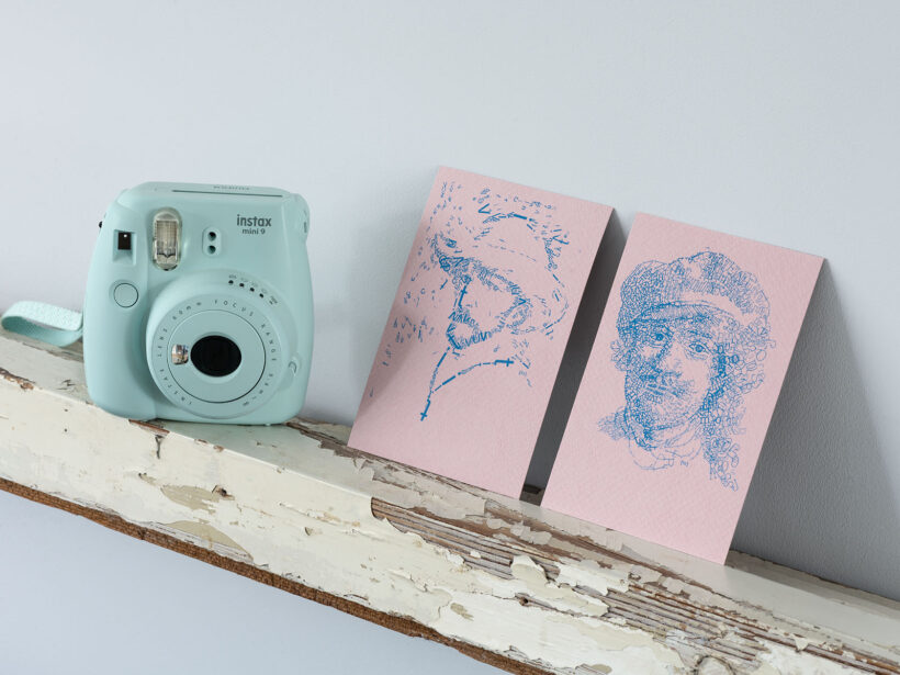 Vincent van Gogh & Rembrandt | set 2 Letterheads kaarten