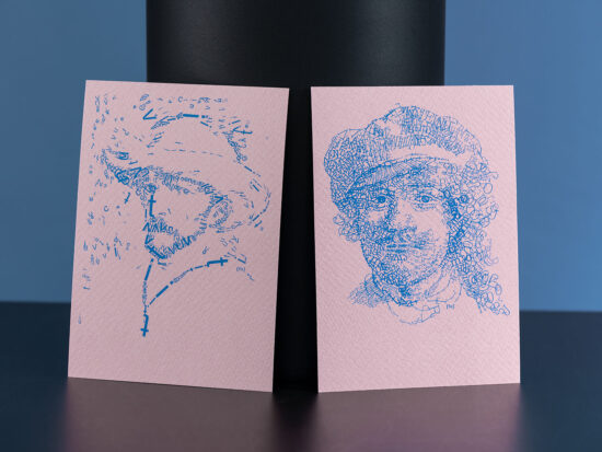 Vincent van Gogh & Rembrandt | set 2 Letterheads kaarten