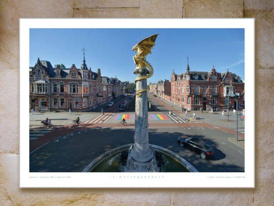 poster Den Bosch | Draak | regenboogpad