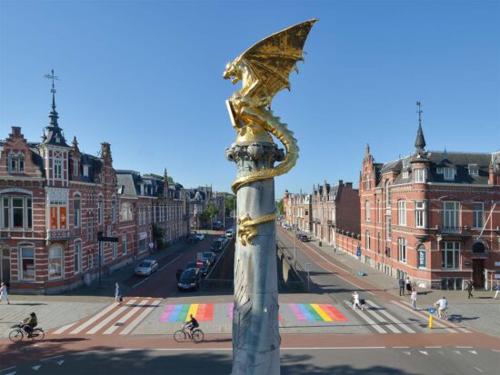 poster Den Bosch | Draak | regenboogpad | detail