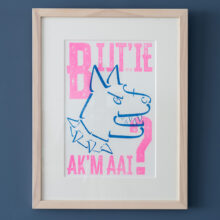 risoprint Bijt 'ie ak 'm aai? | hond | bettieakkumaai
