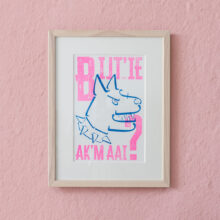 risoprint Bijt 'ie ak 'm aai? | hond | bettieakkumaai