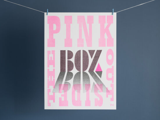 risoprint Pink outside the box