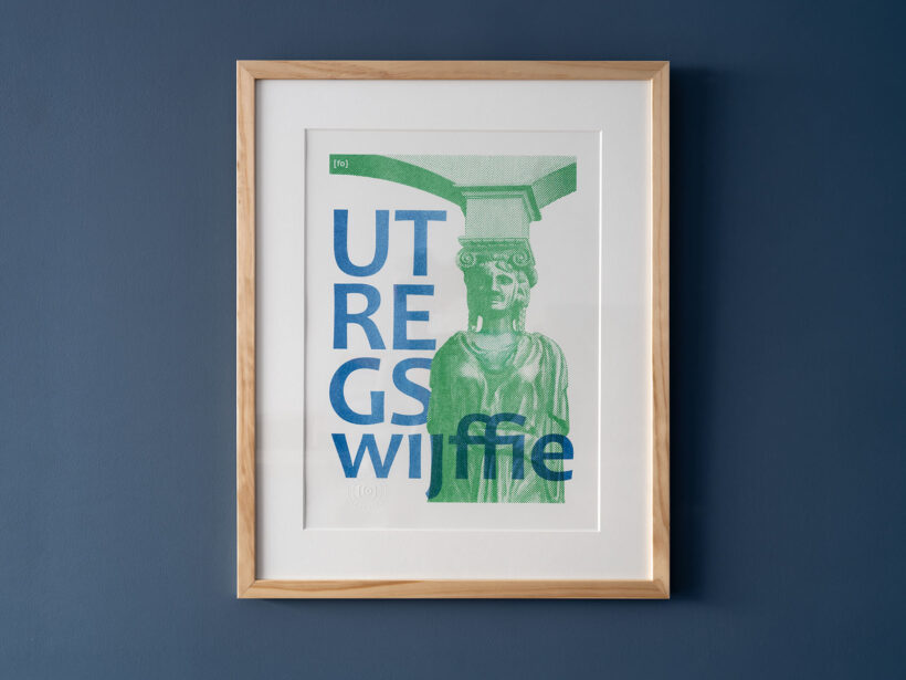risoprint Utrecht | Utregs wijffie | in lijst risoprint Utrecht | Utregs wijffie | in lijst