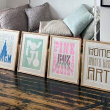 4 risoprints 30x40 cm