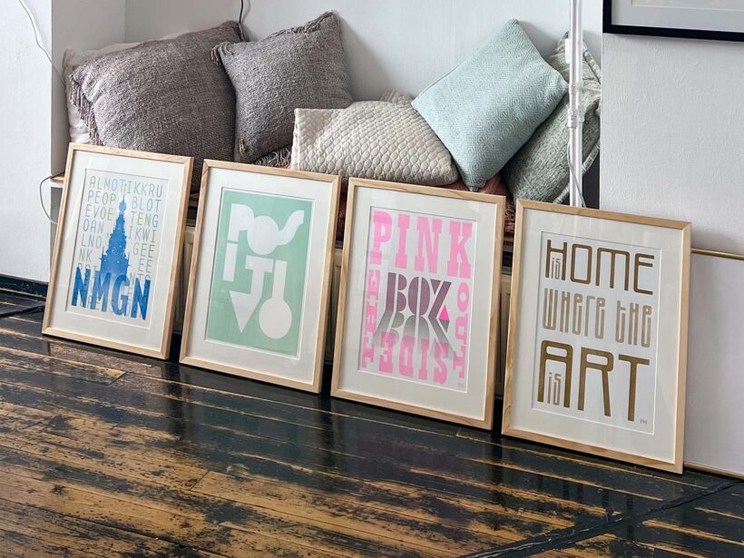 4 risoprints 30x40 cm