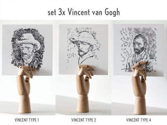 Vincent van Gogh Letterhead set 3 kaarten