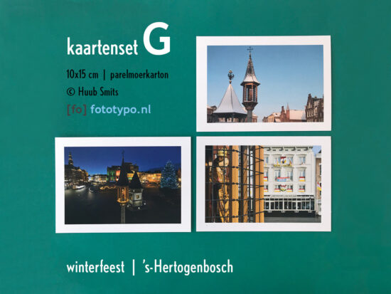 Markt in de winter Den Bosch | set 3 kaarten