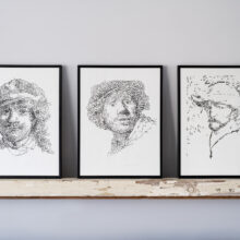 Vincent van Gogh & Rembrandt Letterheads | limited edition risoprints