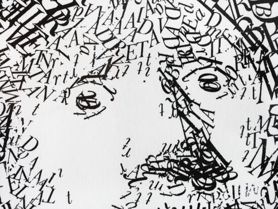 detail Rembrandt type 2 Letterhead | limited edition risoprint