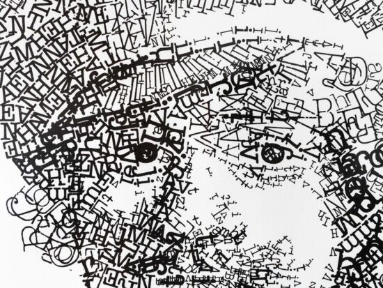 detail Rembrandt type 3 Letterhead | limited edition risoprint