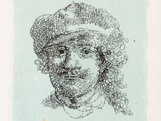 Rembrandt type 3 Letterhead | risoprint op zelfgemaakt papier