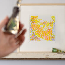 Vincent van Gogh Letterhead | limited edition risoprint | absinth