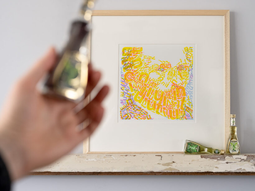 Vincent van Gogh Letterhead | limited edition risoprint | absinth