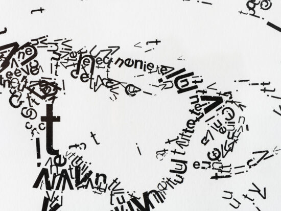 detail Vincent van Gogh type 2 Letterhead | limited edition risoprint