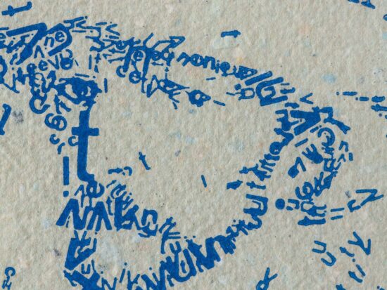 Vincent van Gogh Letterhead | hoogdruk op zelfgemaakt papier