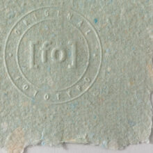 preeg | zelfgemaakt papier