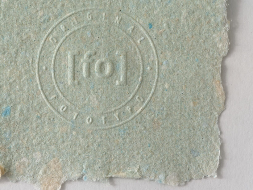 preeg | zelfgemaakt papier