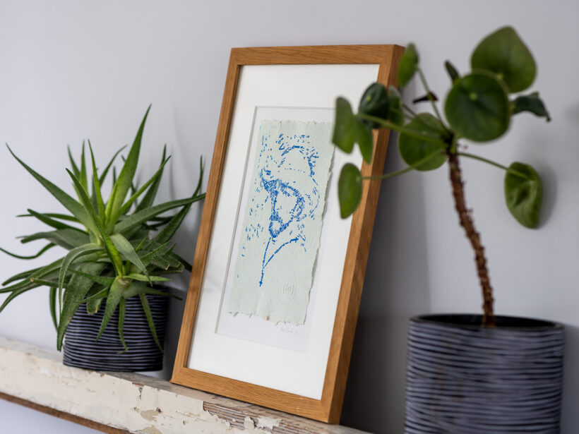 Vincent van Gogh Letterhead | hoogdruk op zelfgemaakt papier