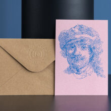 Rembrandt Letterheads kaart | gerecyclede envelop
