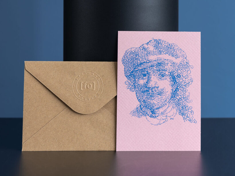 Rembrandt Letterheads kaart | gerecyclede envelop