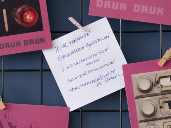 ansichtkaarten DRUK DRUK DRUK | voordeelset van 4