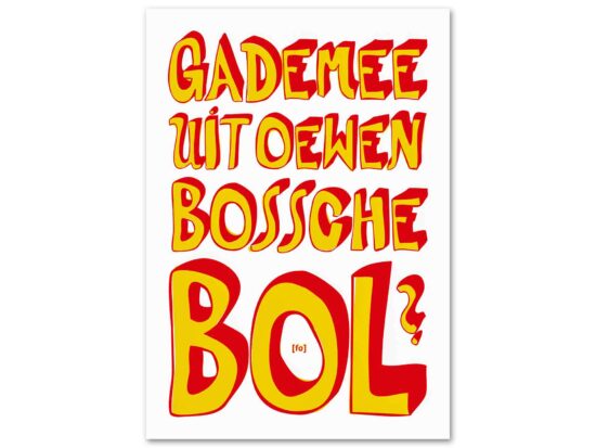 Den Bosch carnaval-kaart Oeteldonk Bossche Bol