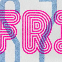 risoprint spreuk Frituur | detail risoprint spreuk Frituur | detail