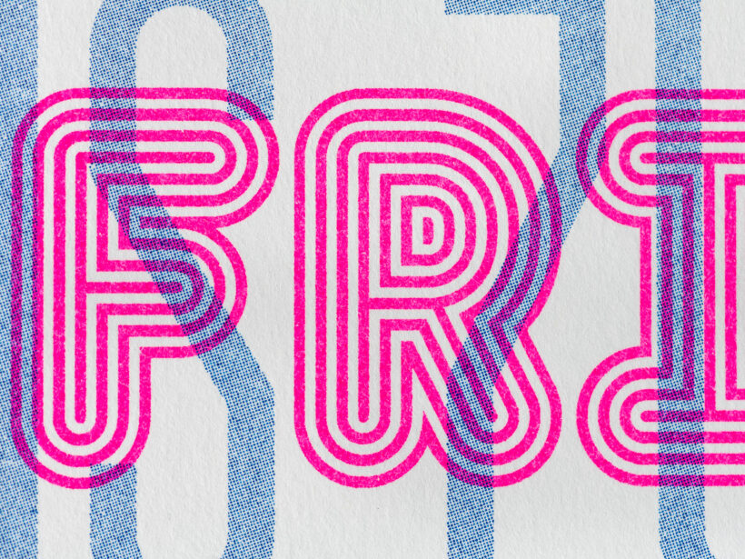 risoprint spreuk Frituur | detail risoprint spreuk Frituur | detail