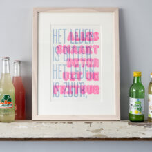 risoprint spreuk Frituur | ingelijst risoprint spreuk Frituur | ingelijst